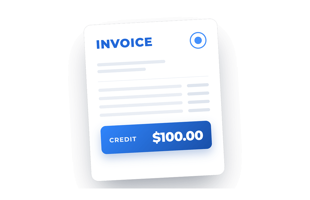 $100 Invoice Credit